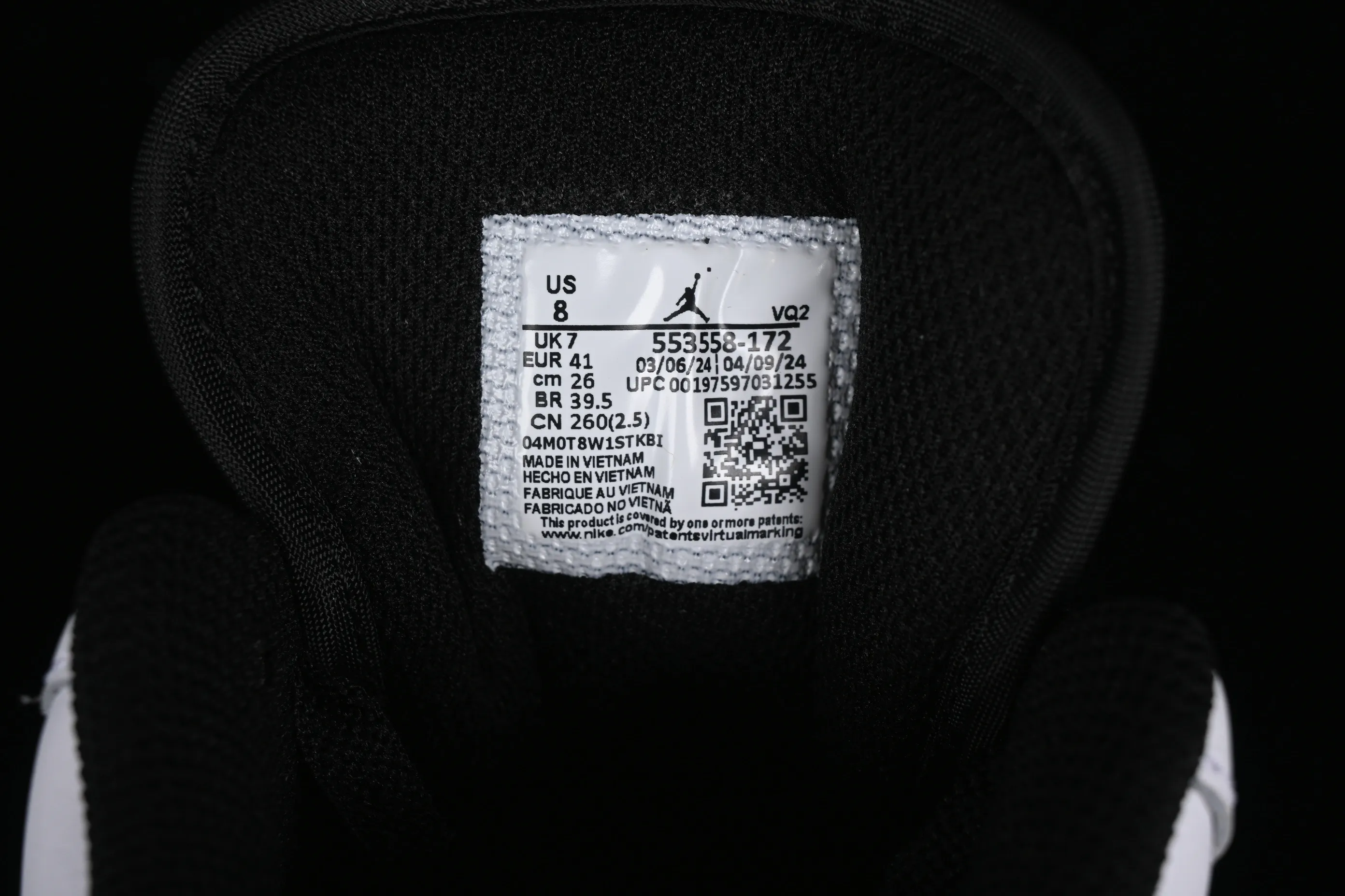 All categories Air Jordan Jordan series basketball shoes Air Jordan 1 Low G version pure original Air Jordan 1 Low AJ1 Joe 1 black and white gold hook low-top cultural basketball shoes 553558-172